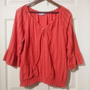 XL loose fitting blouse